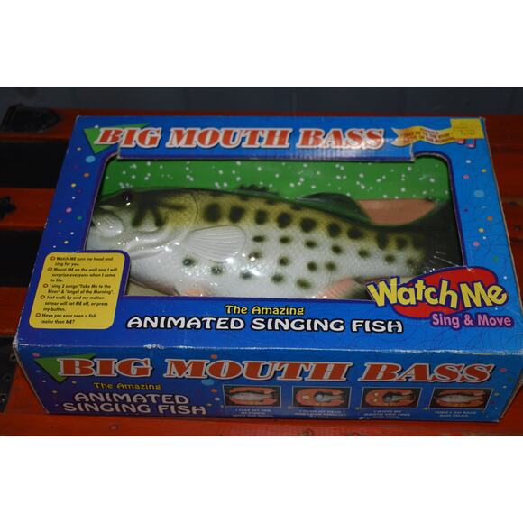 BIG Mouth Bass Signing Fishing Take Me to the River Angles of Morning 2000 NEW - Picture 12 of 12